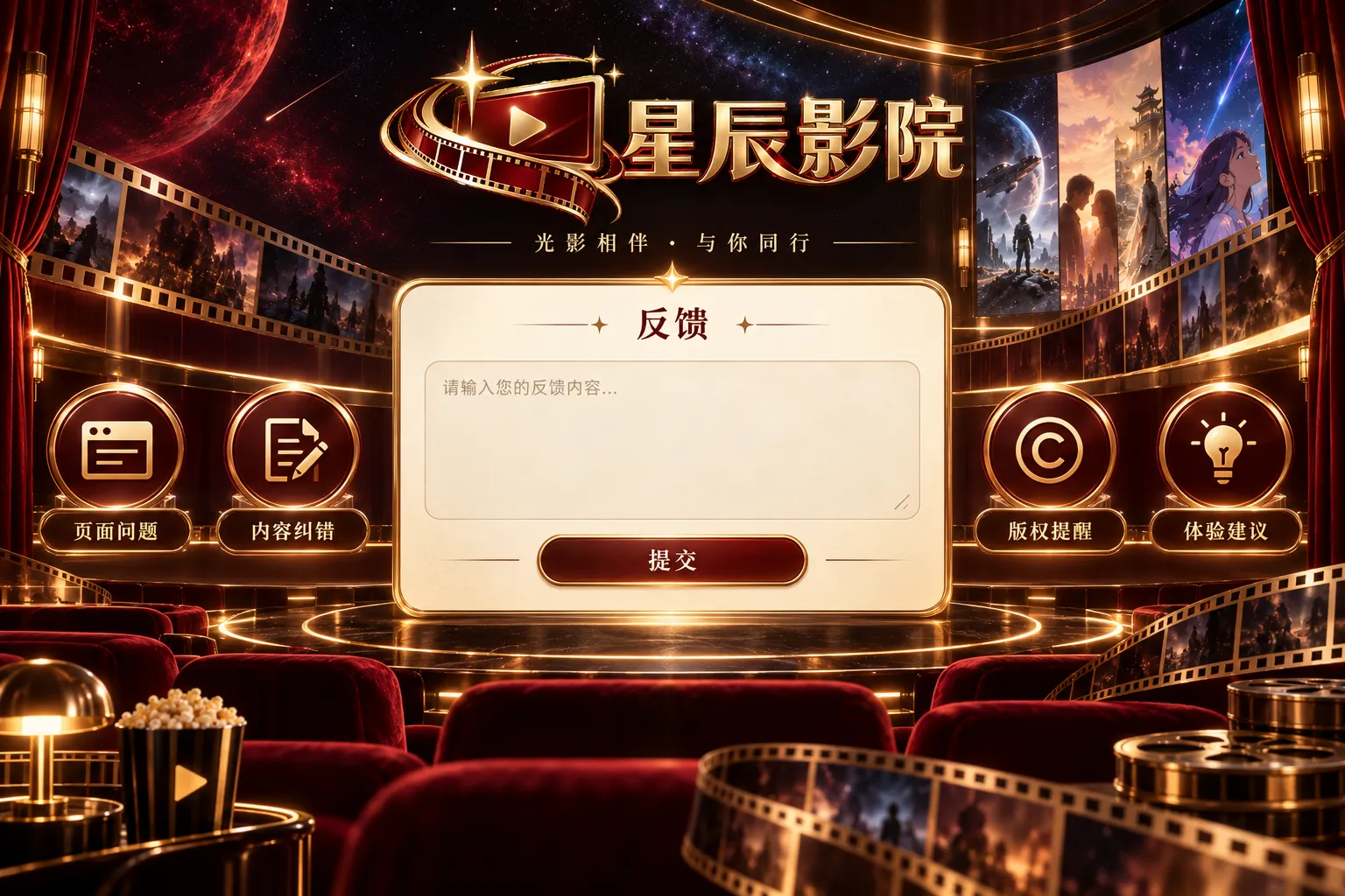 星辰影院页面反馈与内容纠错入口